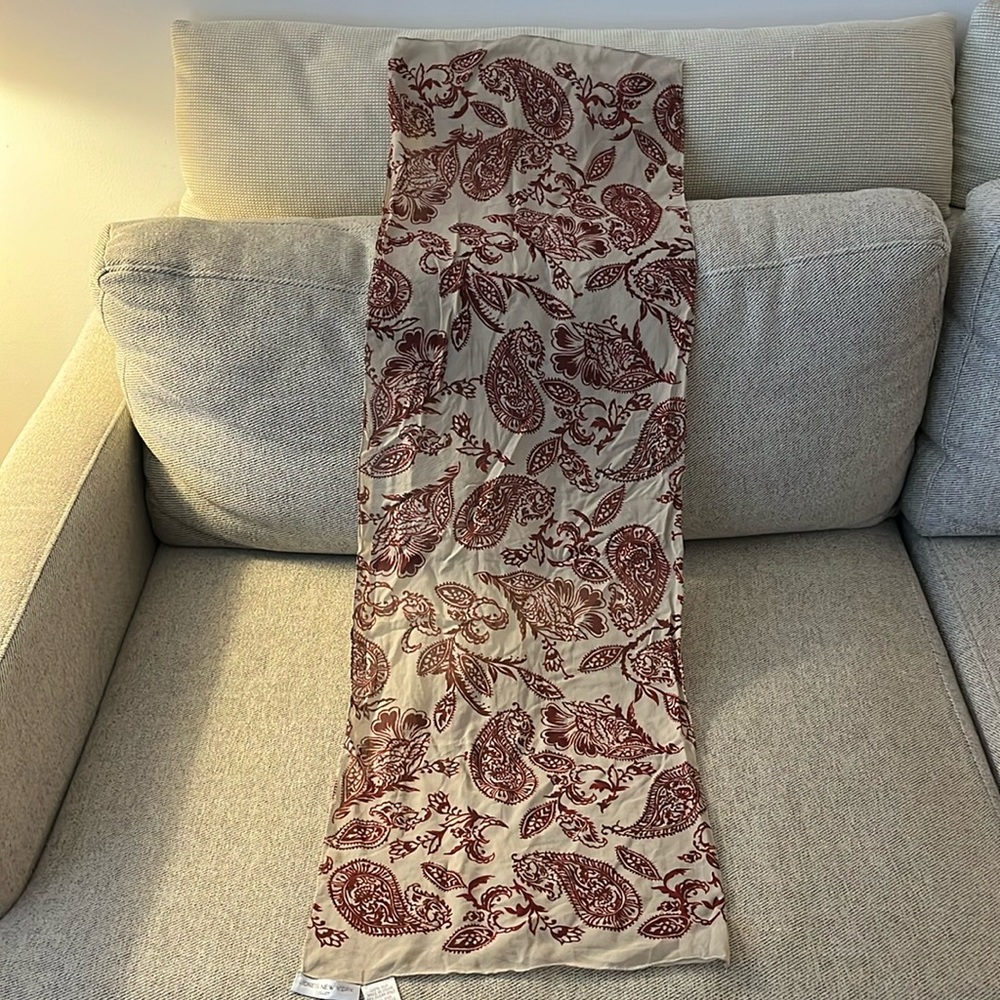 Jones New York Silk Paisley Scarf